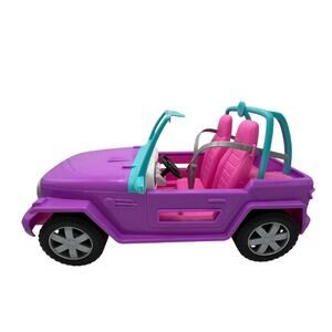 Barbie Jeep Mattel Off Road Doll Vehicle Play Toy 2019 Purple Pink Plastic Car